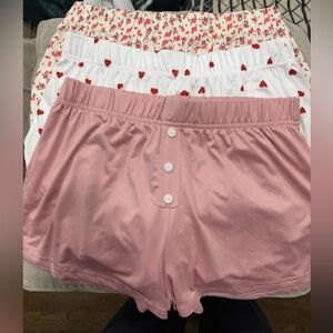 Pink Women's Sleep Shorts